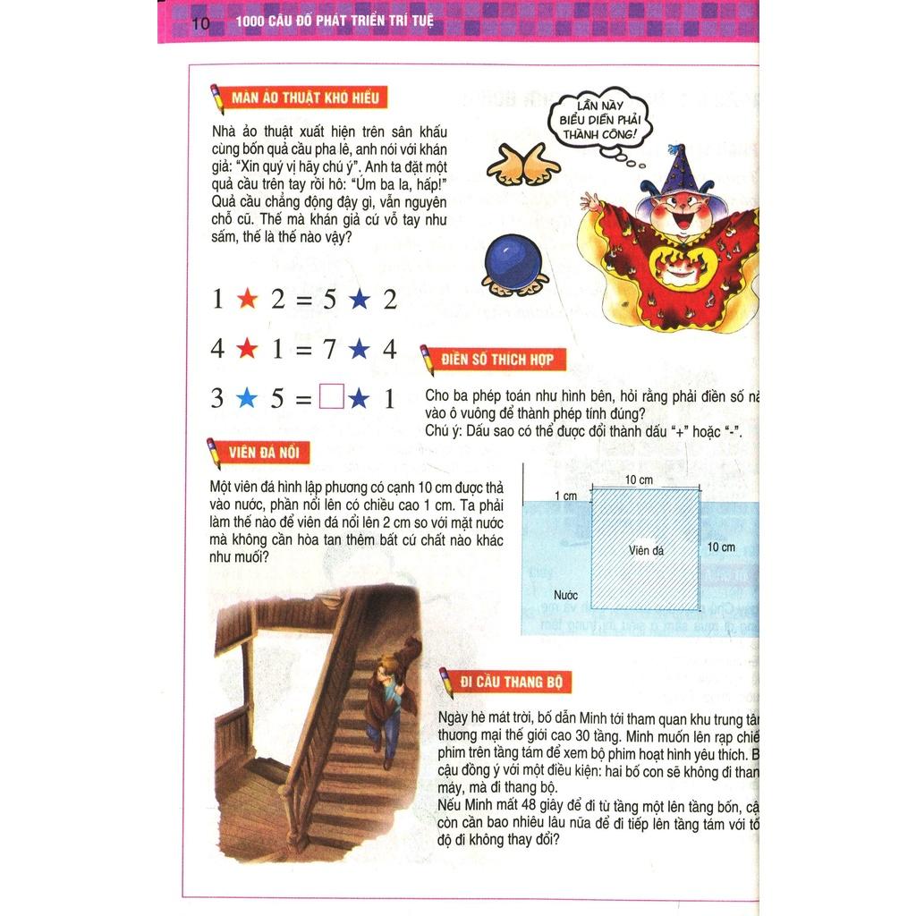 Sách - Combo 1000 Câu Đố Phát Triển Trí Tuệ - Kim Đồng