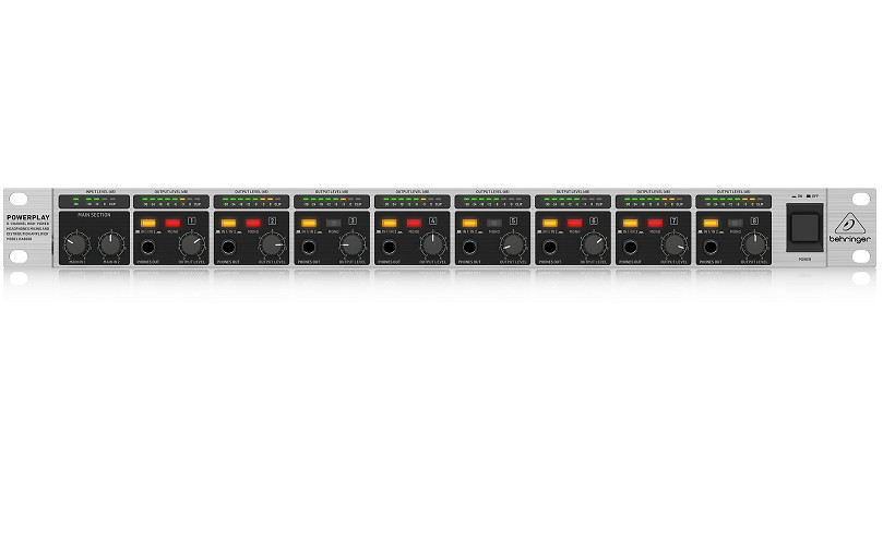 Bộ khuếch đại tai nghe Behringer HA8000 V2 8-channel Headphone- Hàng Chính Hãng