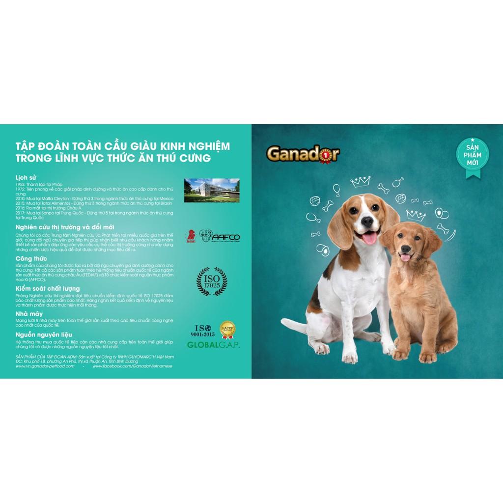 [ 5 gói x400 Gram ] Thức ăn cho chó Ganador - FIB's - adult - puppy - Cừu - Trứng Sữa - Cá Hồi - Sữa DHA Đủ Loại [ 5 gói x400 Gram