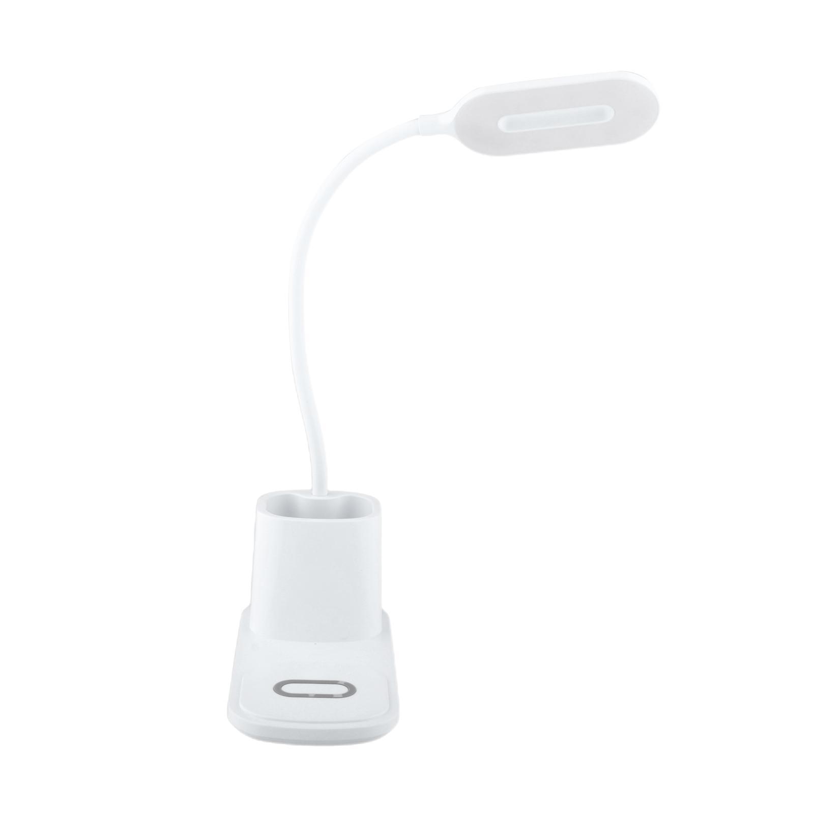 LED Desk Lamp with Wireless Charger, Table Lamp Lighting with 3 Brightness Level for Reading,Working