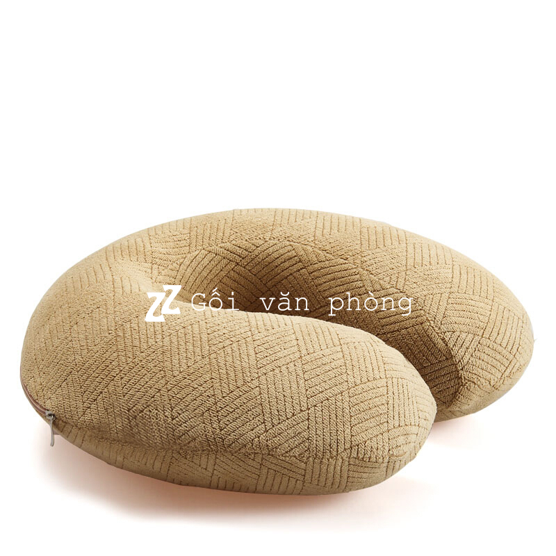 Gối kê cổ chữ C du lịch cao su non 2 lớp vỏ ZURI PILLOW
