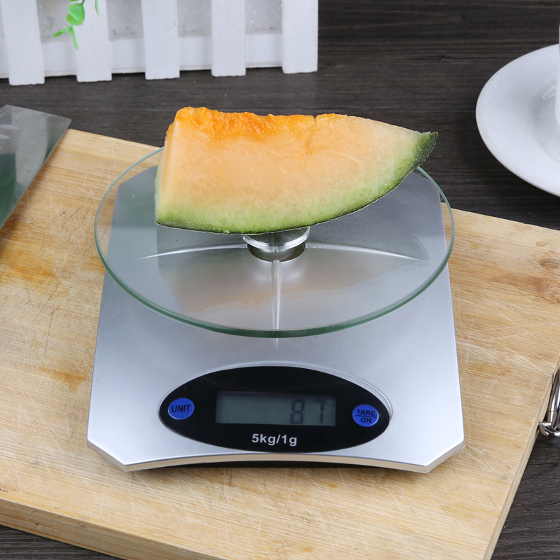 Cân Tiểu Ly Nhà Bếp 5Kg Mặt Kính Cường Lực Sang Trọng
