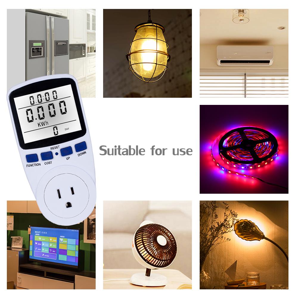 Đồng hồ đo điện màn hình LCD hiển thị mức điện năng tiêu thụ