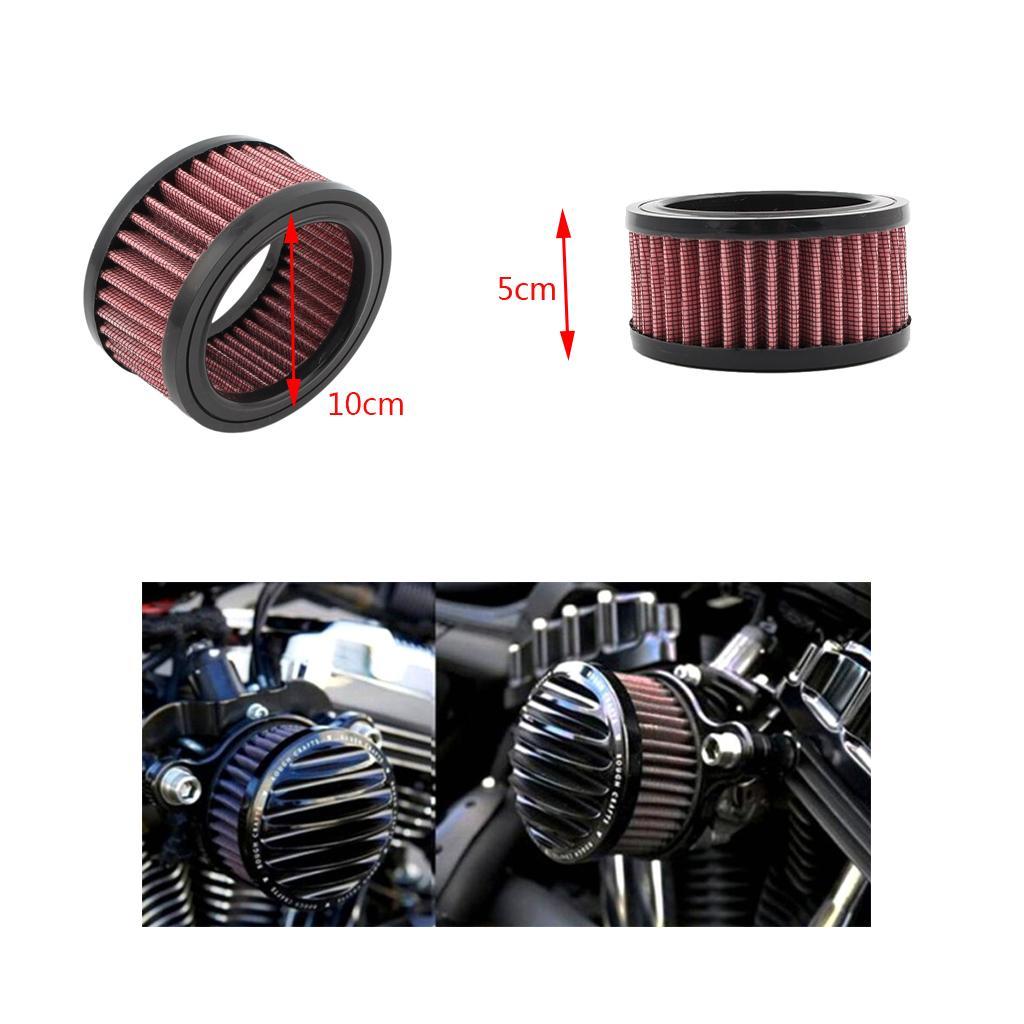 2xMotorcycle Air Cleaner Intake Filter for XL883 XL1200 X48