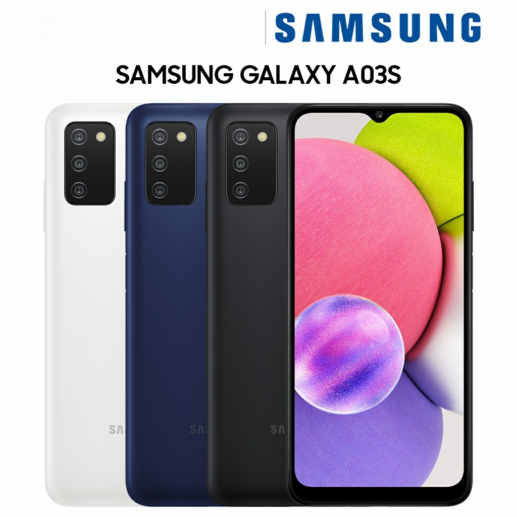 Điện Thoại Samsung Galaxy A03s 3GB/32GB - Hàng Chính Hãng - Mới 100% Nguyên Seal - Bảo Hành 12 Tháng - Pin Khủng 5000 mAh - Selfie Sắc Nét Với Camera Trước 5MP