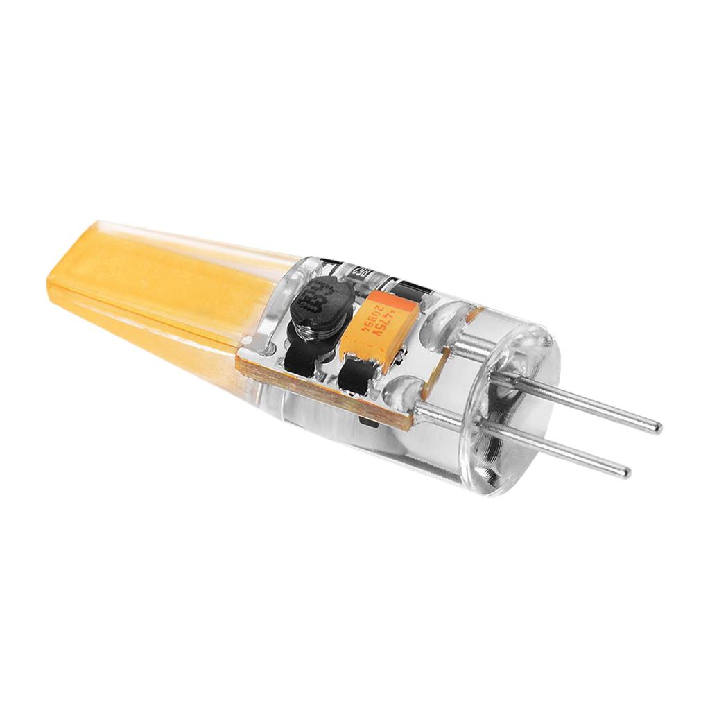 4x G4 3W Dimmable COB LED Bulb 220V Glass Silicone