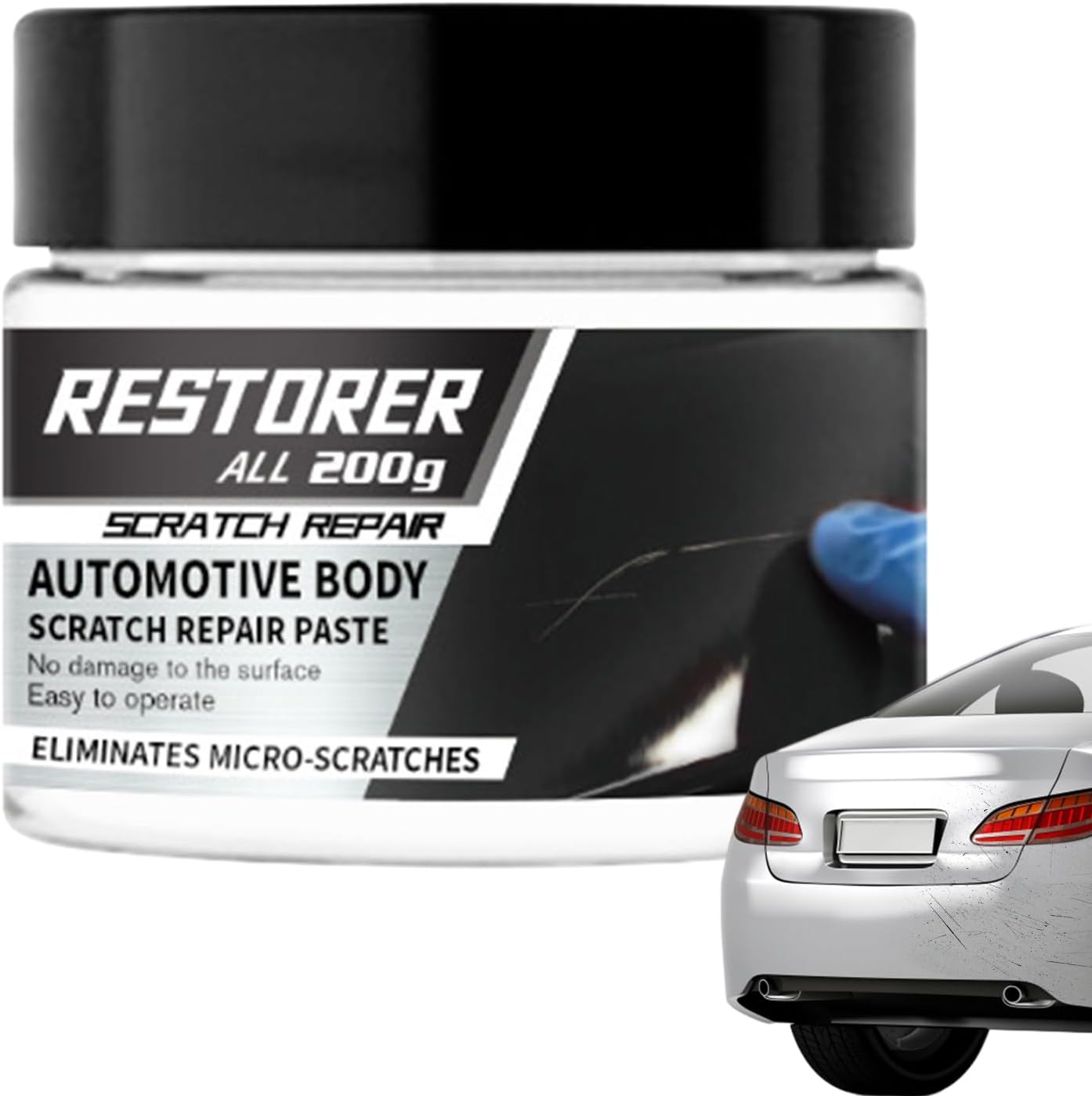 SÁP TẨY VẾT XƯỚC Xe Ô Tô, Kem Xóa Vết Trầy Xe Máy Restorer 200gr | Bảo Vệ Sơn Xe, Xóa Vết Trầy, Thẩm Mỹ