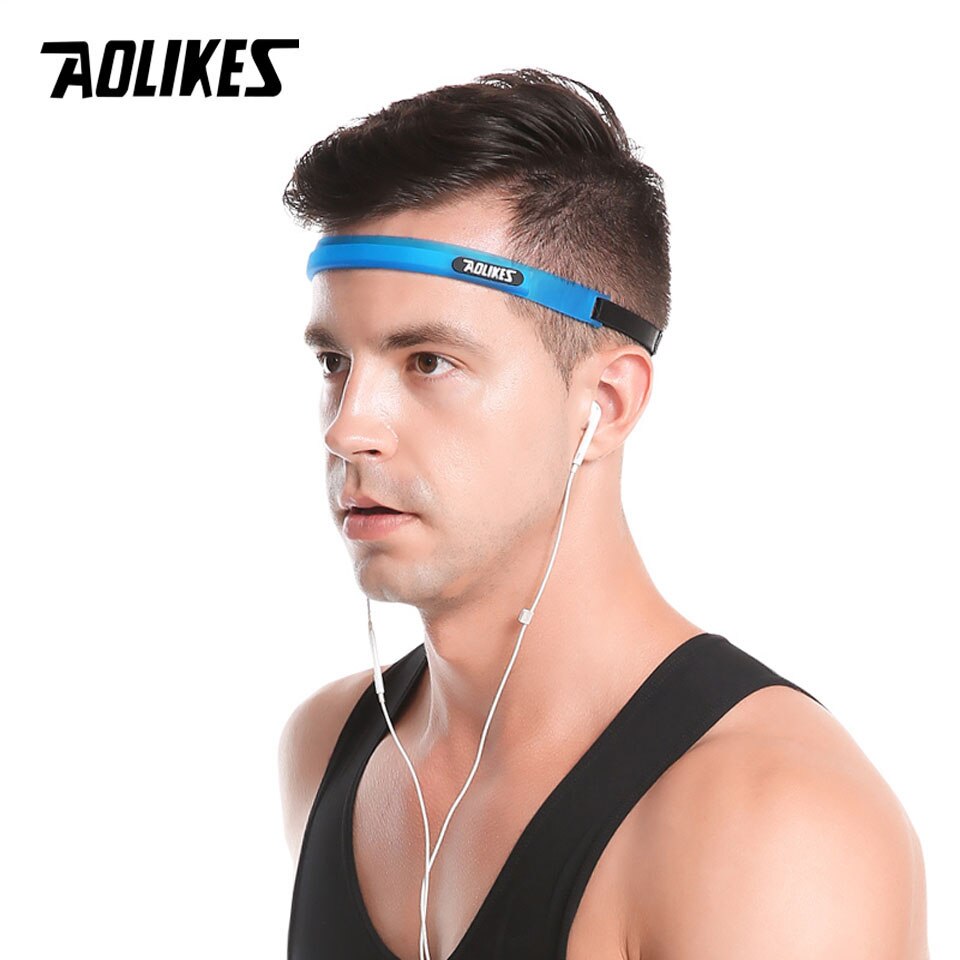 Băng đô thể thao silicone chặn thấm mồ hôi AOLIKES A-2113 Sport sweat band