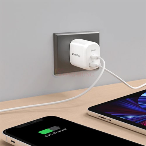 Cốc sạc SwitchEasy PowerBuddy 30W Fast Charging Wall Charge GS-30-267-12 - Hàng chính hãng