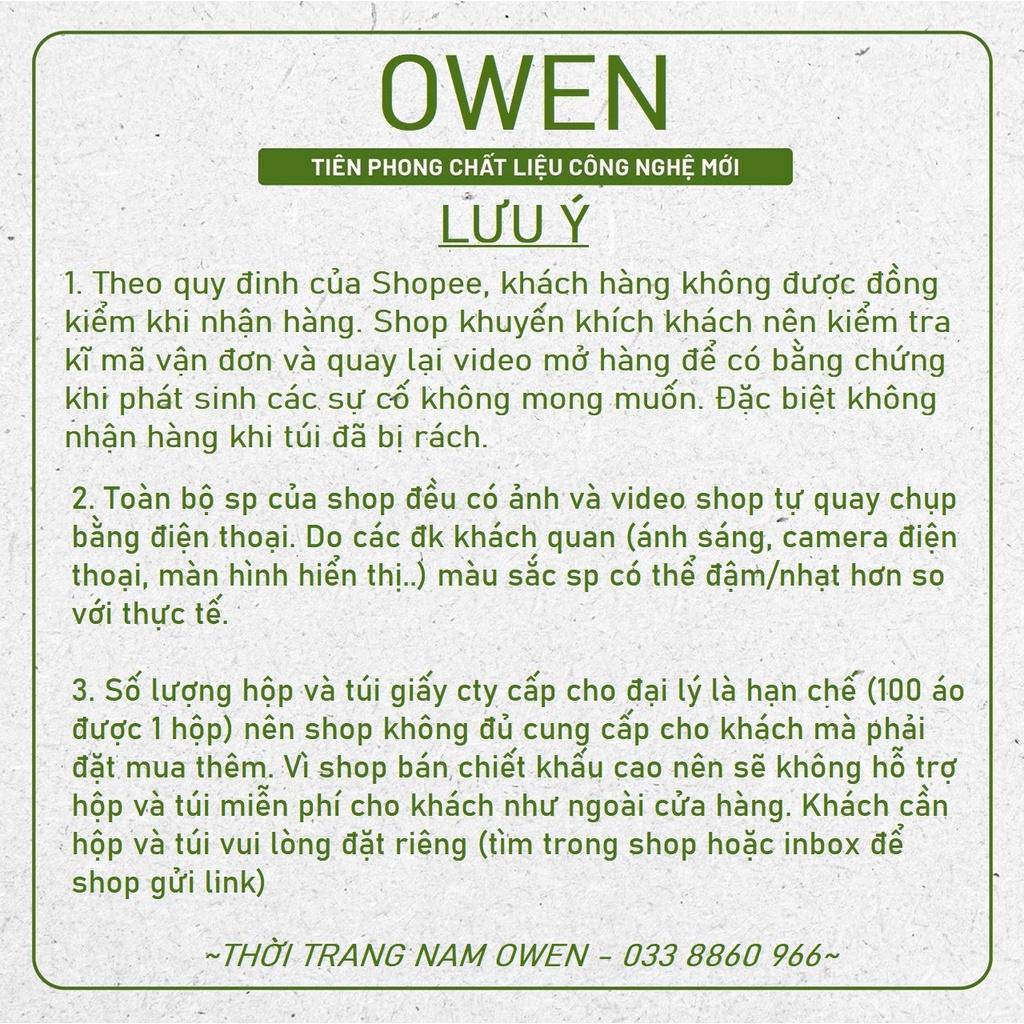OWEN - Áo sơ mi dài tay Owen Slimfit chất sợi tre màu trắng in hình 23371