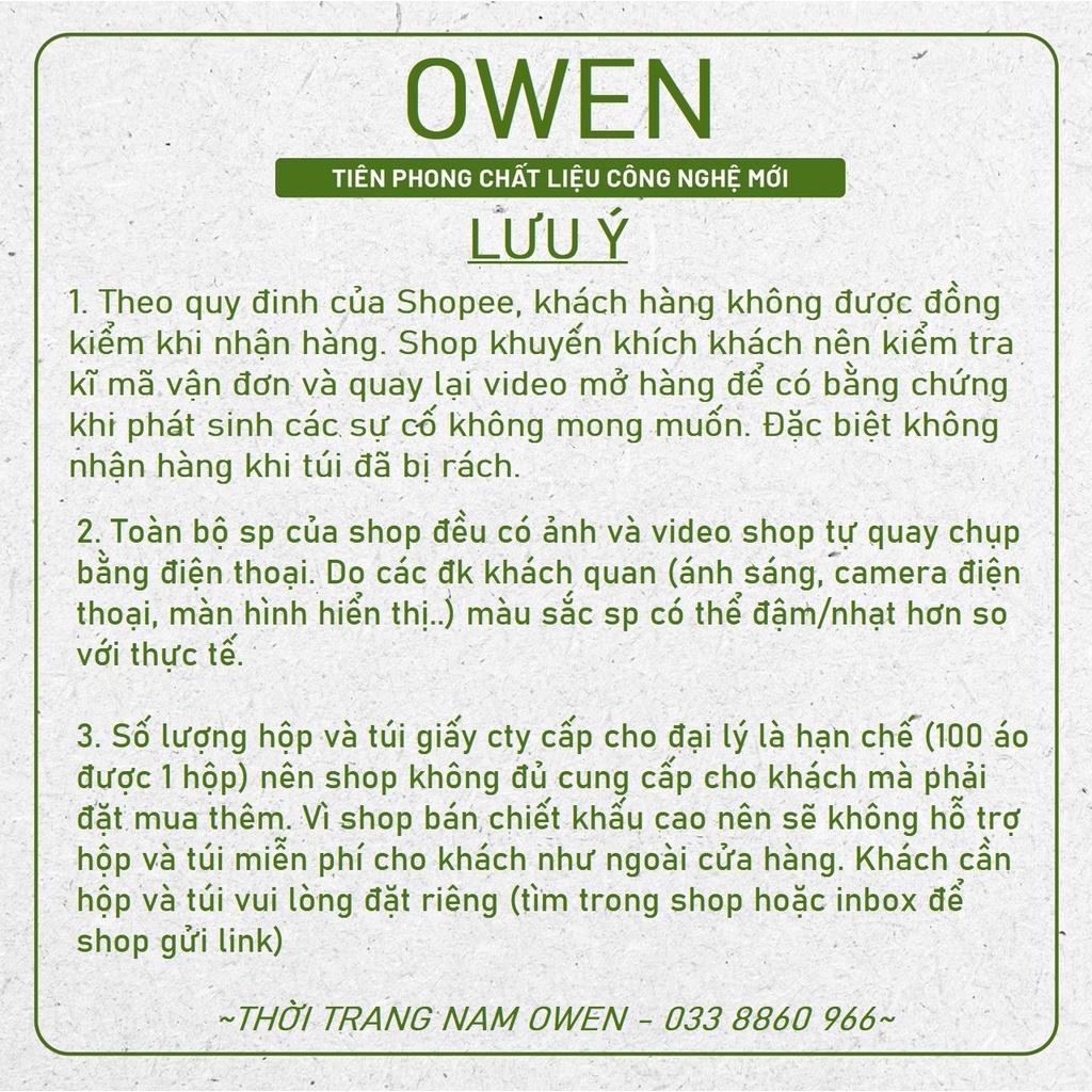 OWEN - Áo sơ mi ngắn tay Owen Regular fit chất sợi sen kẻ ca rô xanh 220077