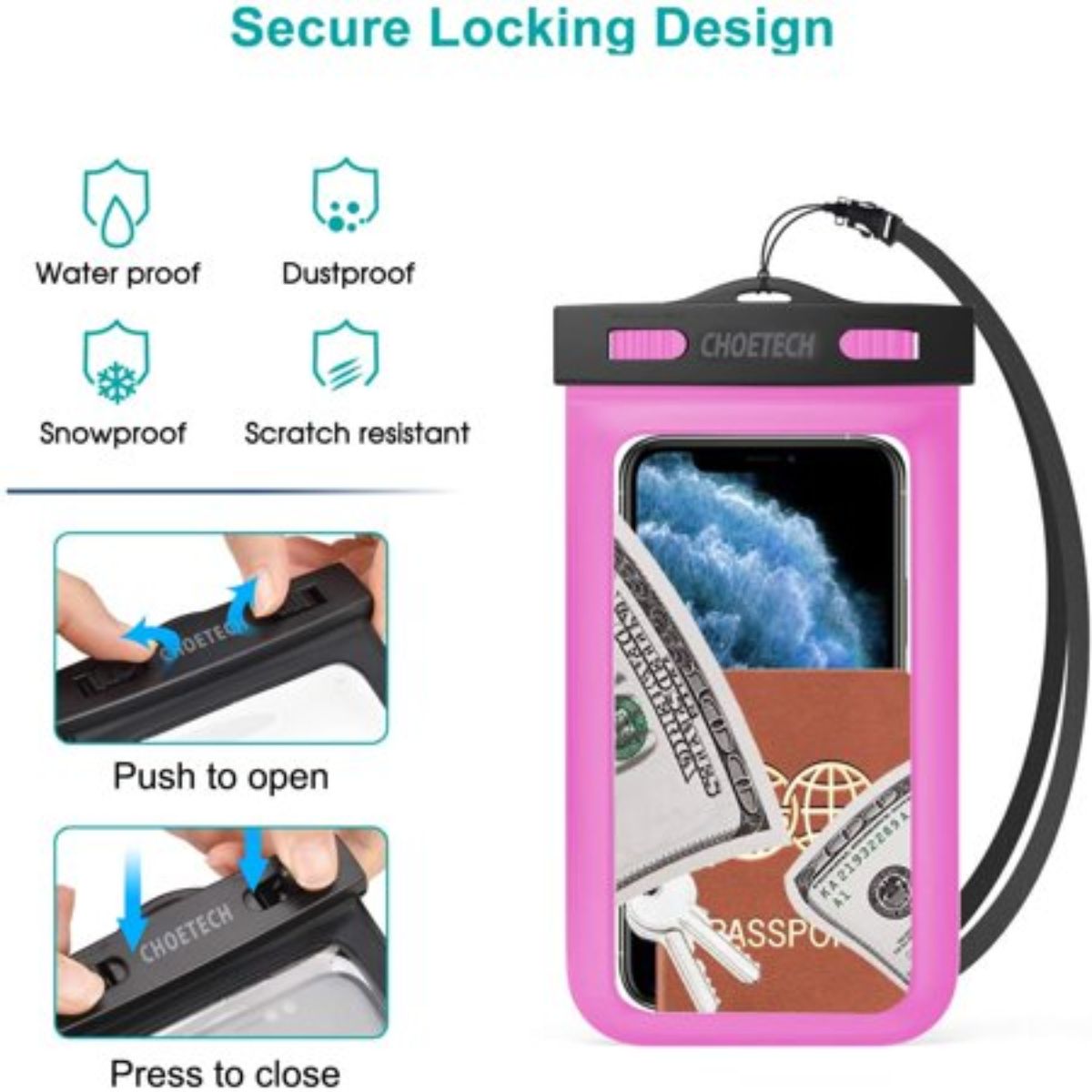 Túi chống nước cho điện thoại Choetech WPC007