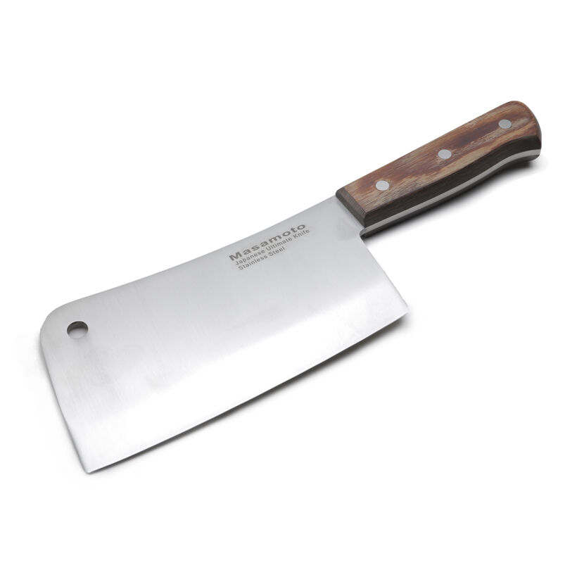 Dao chặt lớn Masamoto MK-804 cao cấp, sắc bén, bền đẹp dùng để chặt thái cắt thịt gà, thịt heo, thịt bò - Hàng nội địa Nhật Bản