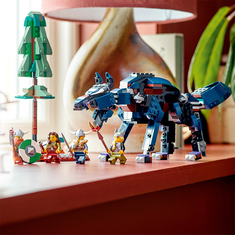 Đồ Chơi LEGO Tàu Của Người Viking Và Rắn Khổng Lồ 31132