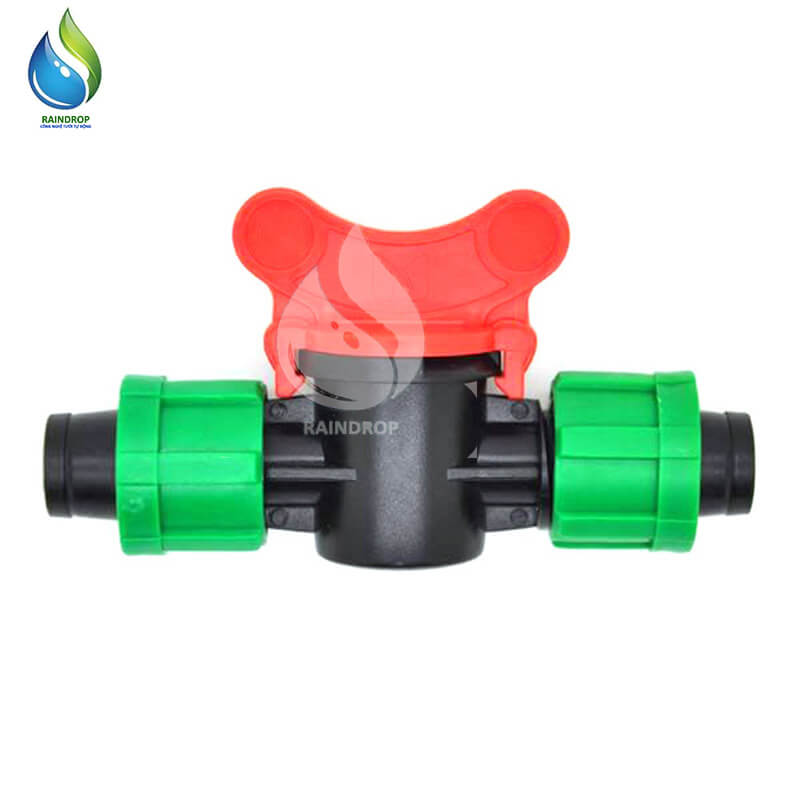 100 VAN KHÓA NỐI THẲNG ỐNG NHỎ GIỌT 16mm REN VẶN