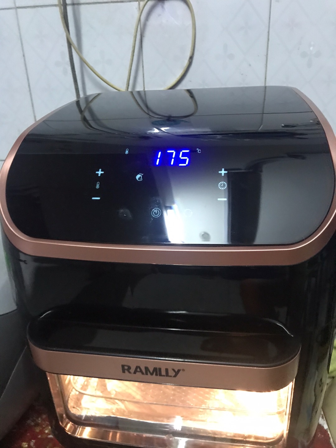 Nồi chiên không dầu CẢM ỨNG RAMLLY 10L có lồng nướng