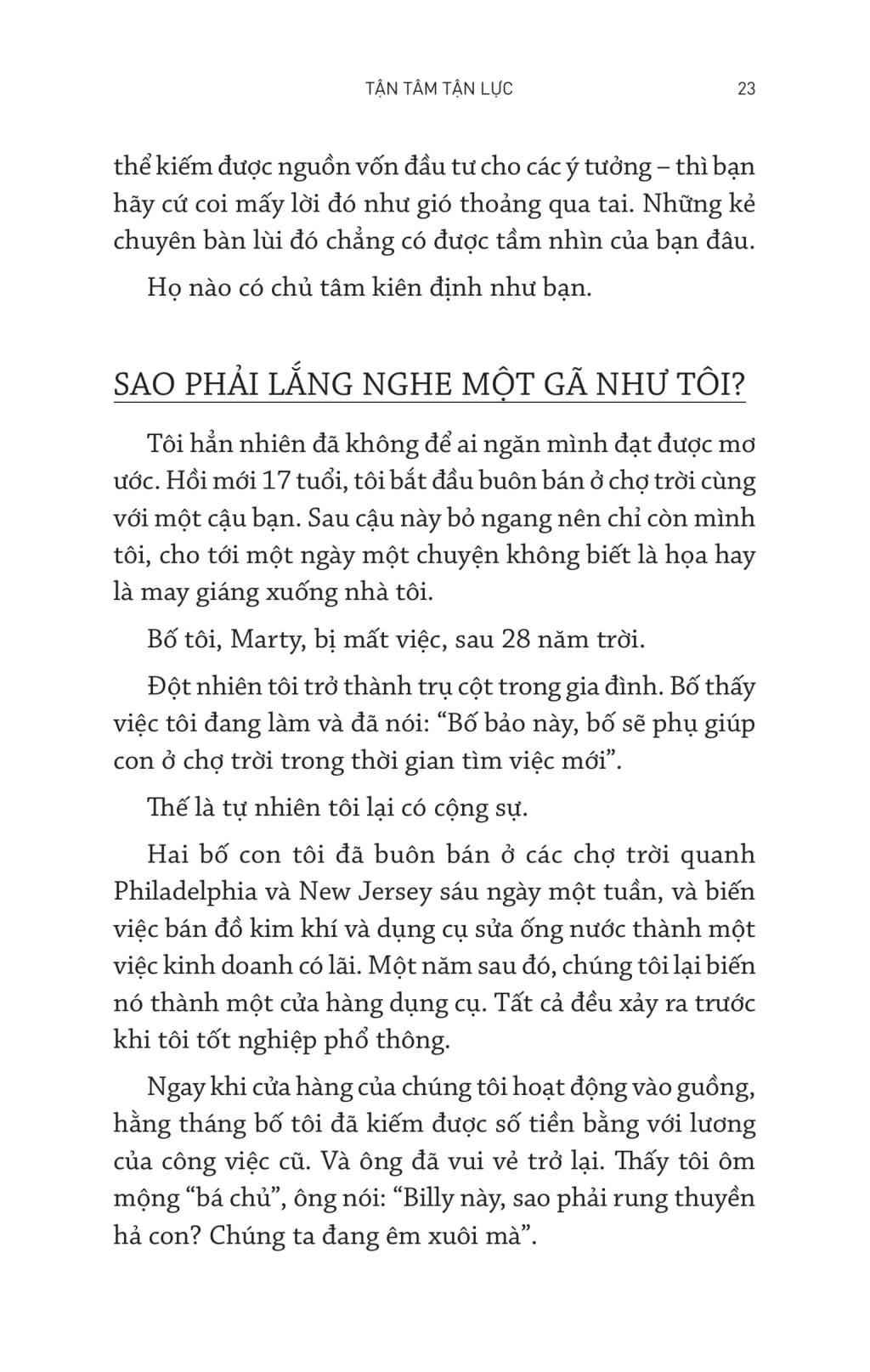 Sách Tận Tâm Tận Lực - 101 Bài Học Kinh Doanh Thực Tiễn Cho Doanh Nhân Khởi Nghiệp