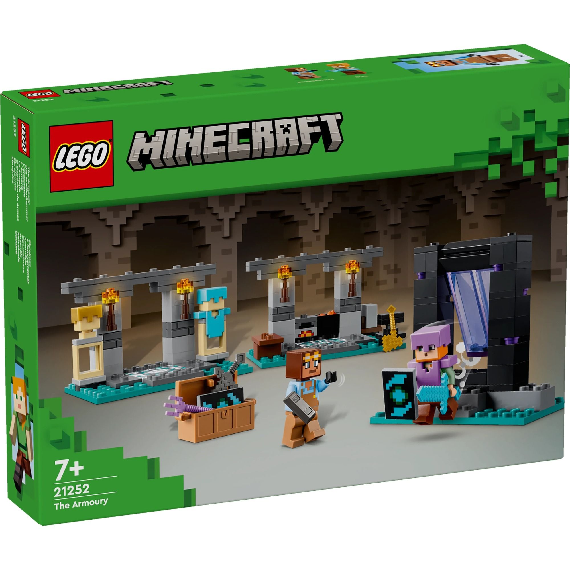 LEGO MINECRAFT 21252 Đồ chơi lắp ráp Kho chế tạo trang bị (203 chi tiết)