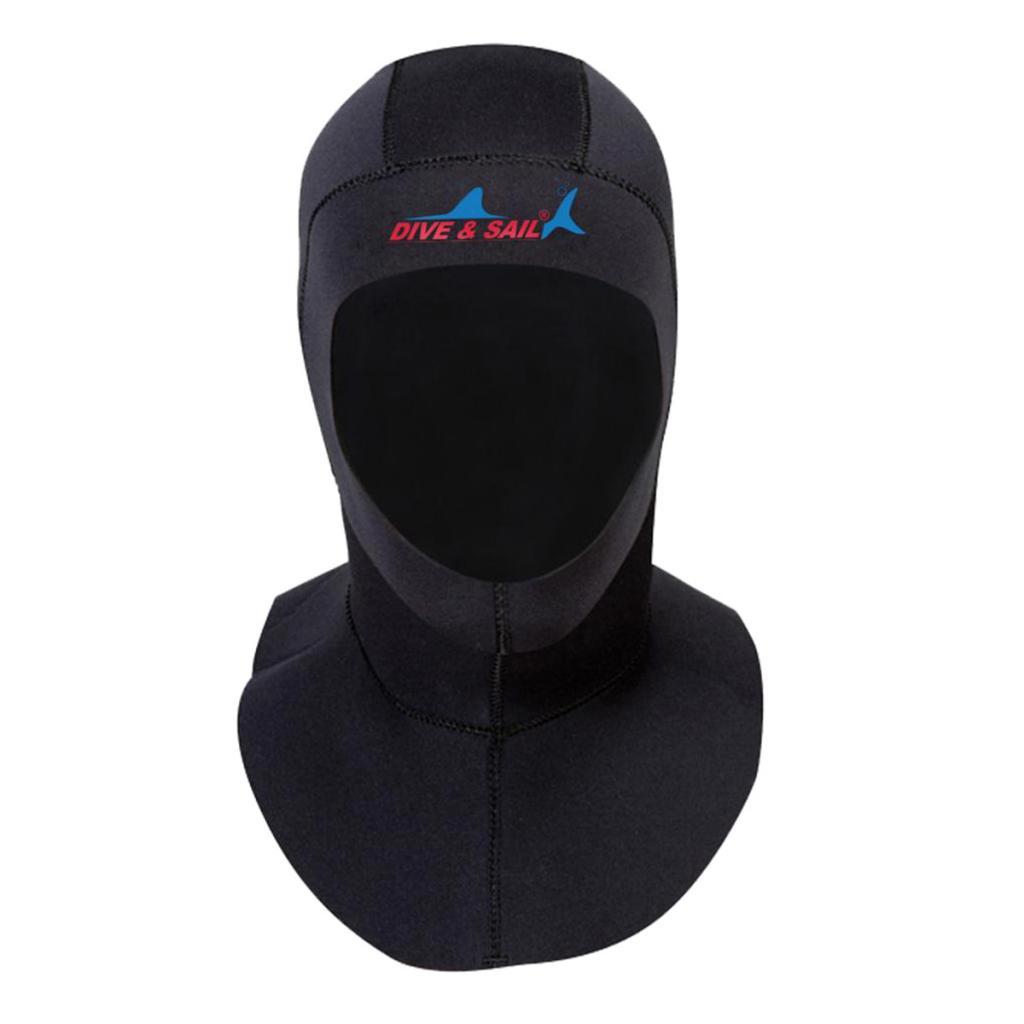 3mm Diving Hood Wetsuit Neoprene Hood Surfing Skins Hat Sport Cap with 3mm Neoprene Scuba Diving Gloves Snorkeling Swim Gear Underwater Equipment
