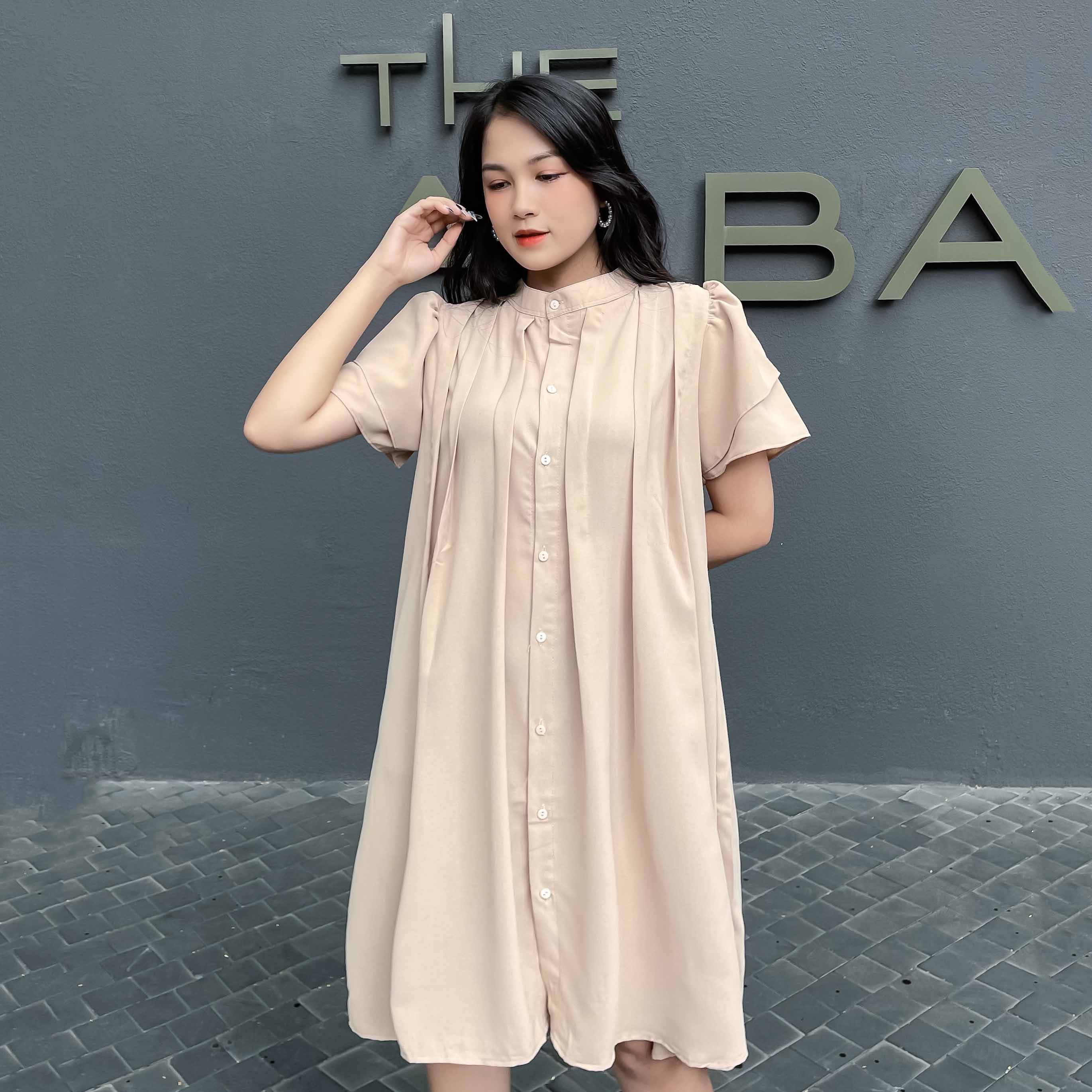 Đầm bầu dập ly Hinata DB035