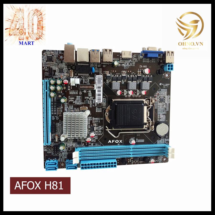 Main Máy Tính Bo Mạch Chủ AFOX H81 CHÍNH HÃNG Mainboard Linh Kiện Điện Tử Cho Máy Tính PC -hàng chính hãng