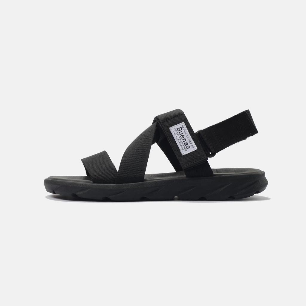 Giày sandal nam nữ unisex đi học quai ngang Buenas Sport S7 đế cao 3 phân