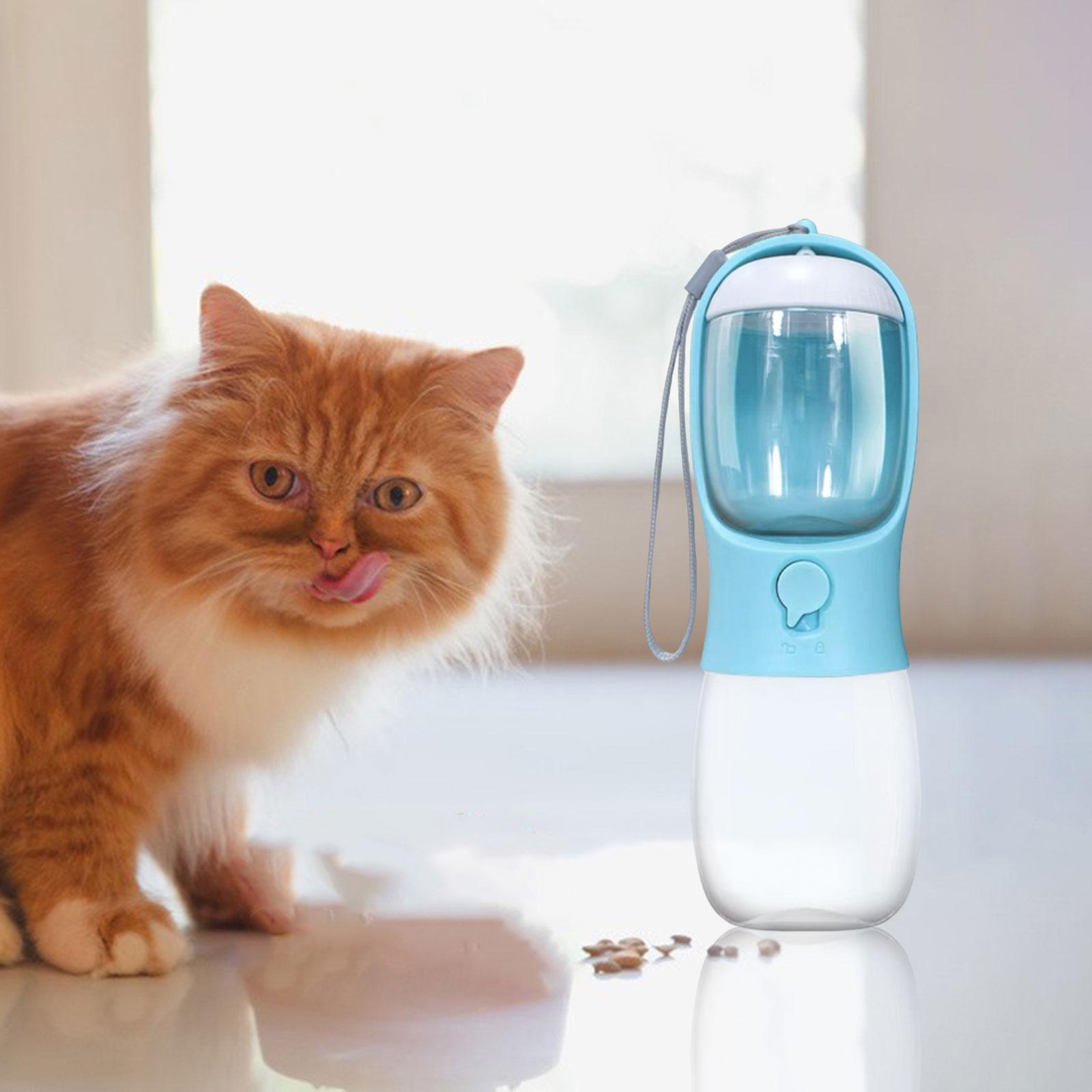 2 in 1 Food Bowl Feeding Supplies Portable Dog Water Bottle for Travel Cats Walking