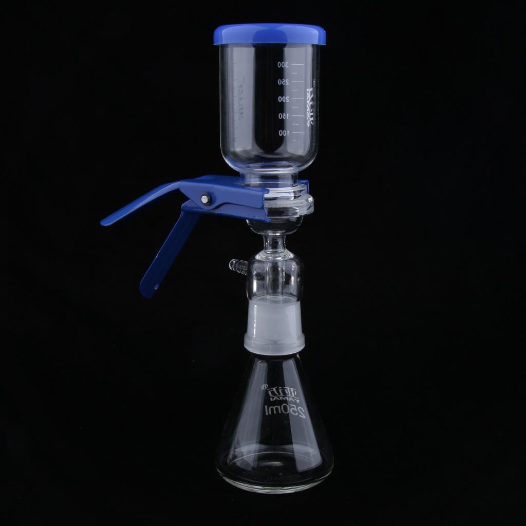 250ml Filtration Apparatus Vacuum Lab Filtering Unit w/ Clamp