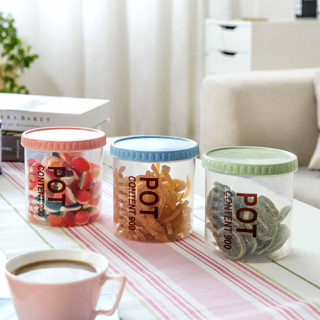Hộp Tròn Trong Suốt Có Nắp Xoay Đựng Thực Phẩm Tiện Dụng