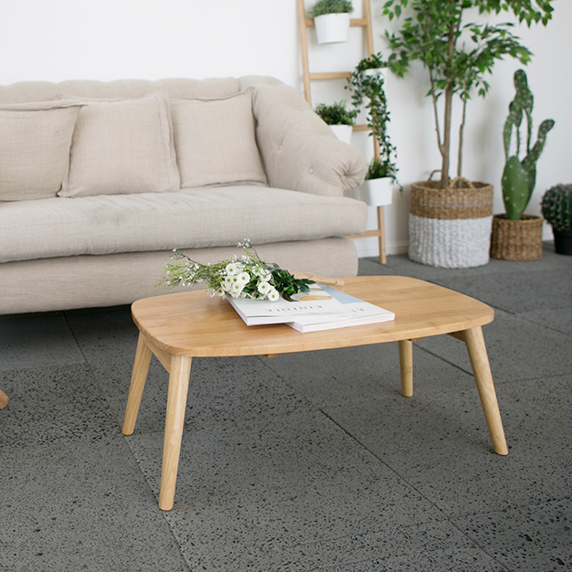 BÀN SOFA CHÂN GẤP HÀN QUỐC MÀU GỖ - TABLE B NATURAL 75x44