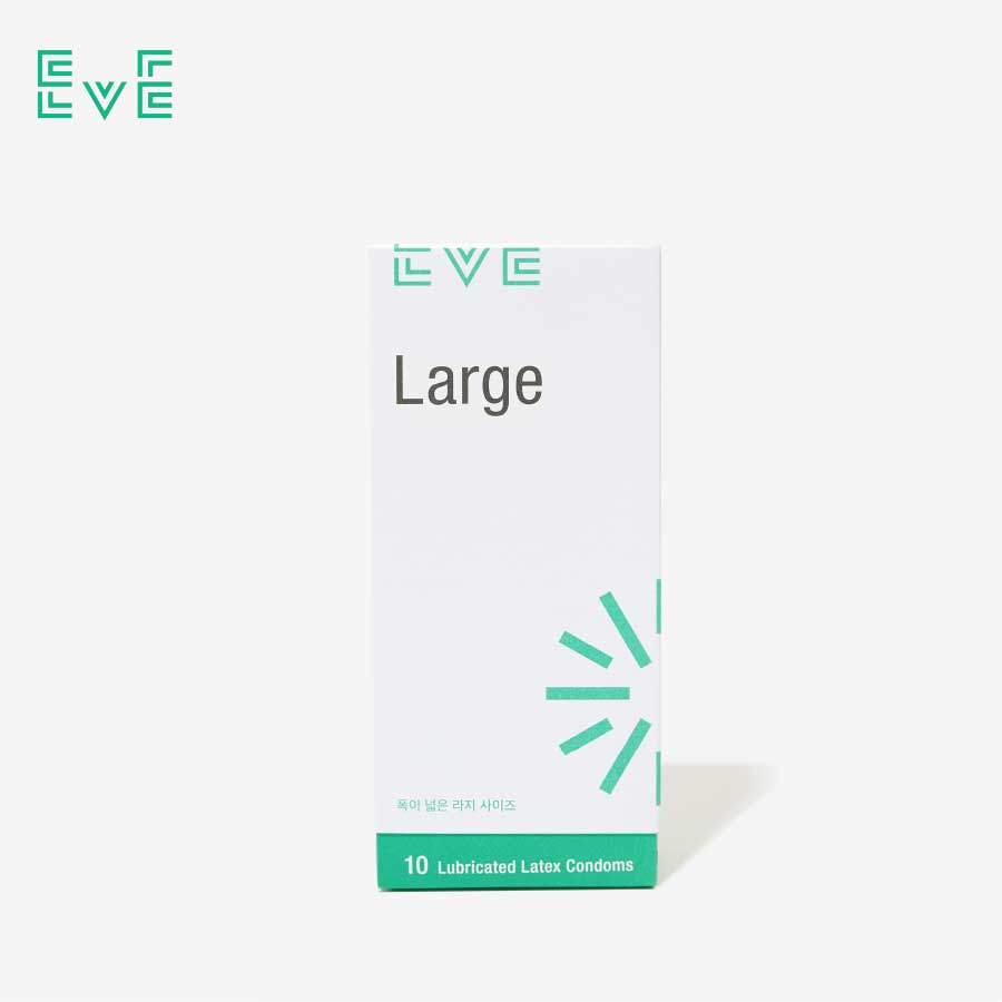 Bao cao su EVE Large - Hộp 10 cái - Nhập khẩu chính hãng Hàn Quốc Vegan | PETA & GMP certified