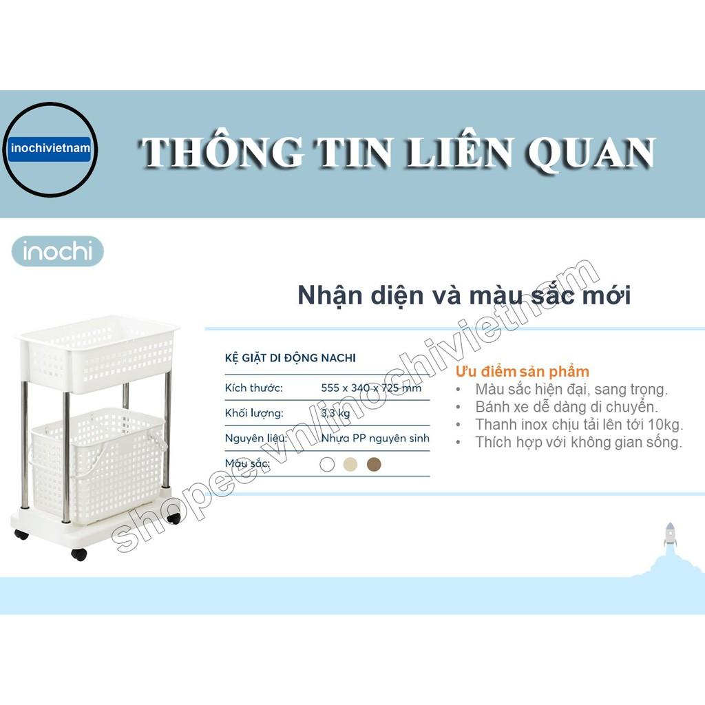 Kệ để đồ giặt di động Nachi INOCHI Nhưa Cao Cấp Chắc Chắn Sang Trọng Gọn Gàng Đựng Được Đồ Nặng Dễ