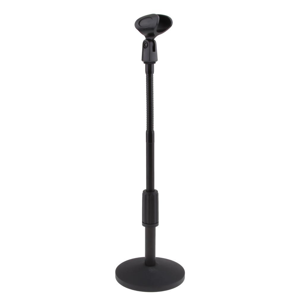 Microphone Stand, 360° Adjustable Desktop Microphone Holder Bracket with Mic