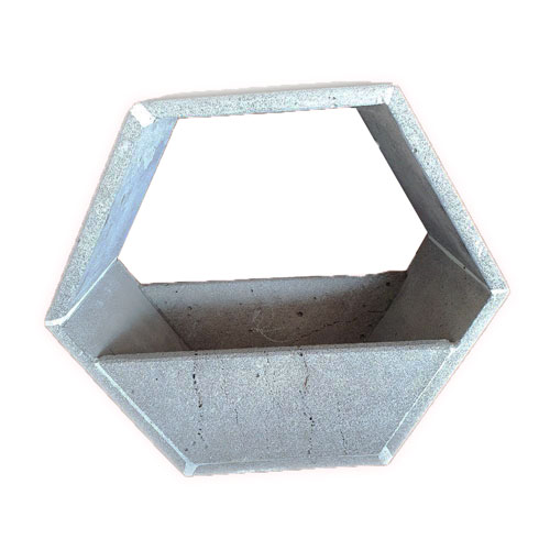 CHẬU HOA LỤC GIÁC TRỒNG CÂY XINH XẮN BẰNG ĐÁ ONG XÁM TỰ NHIÊN