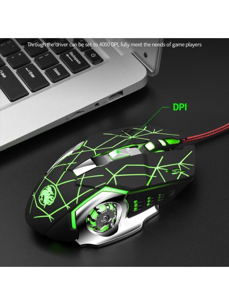 Chuột Chơi Game Có Dây Và Đèn Led Rgb 4000dpi