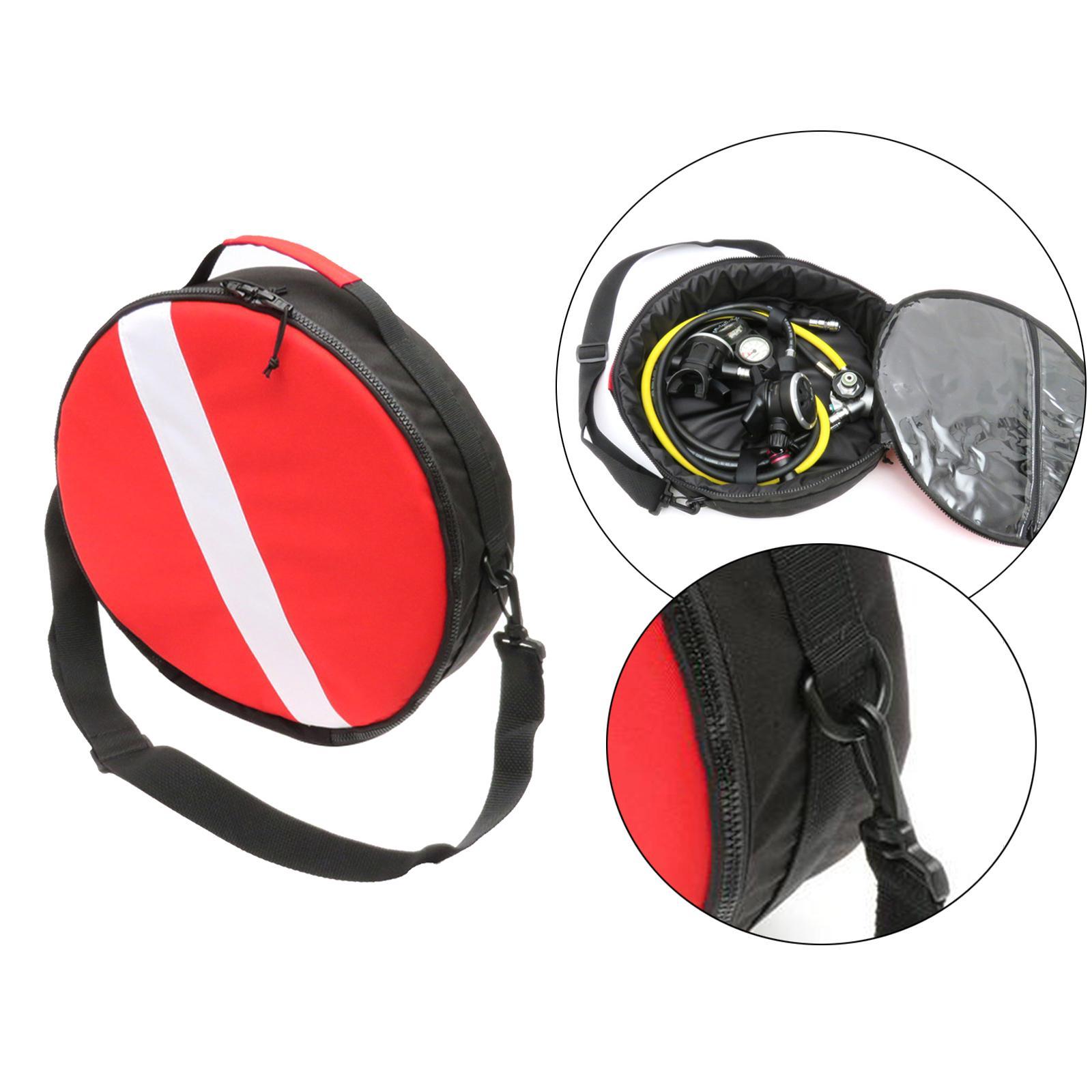 Round Scuba Diving Regulator Protective Bag Padded Snorkeling Dive Bag
