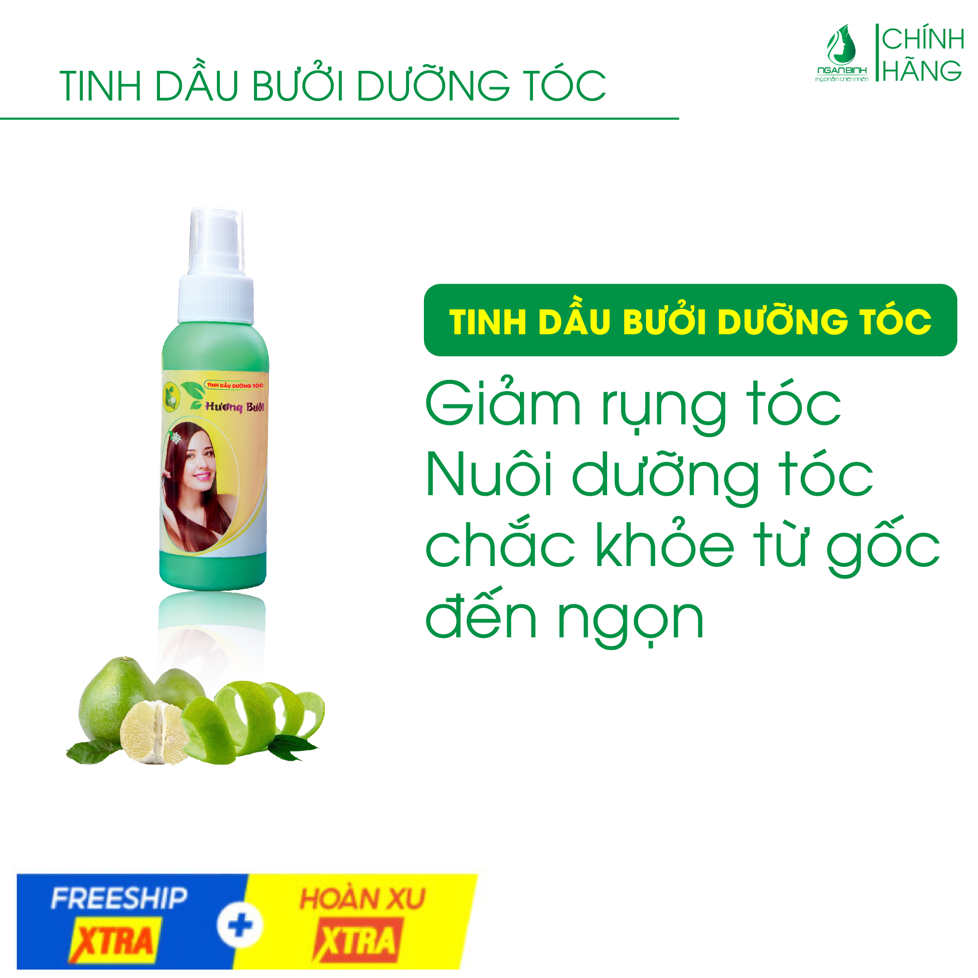 TINH DẦU DƯỠNG TÓC HƯƠNG BƯỞI