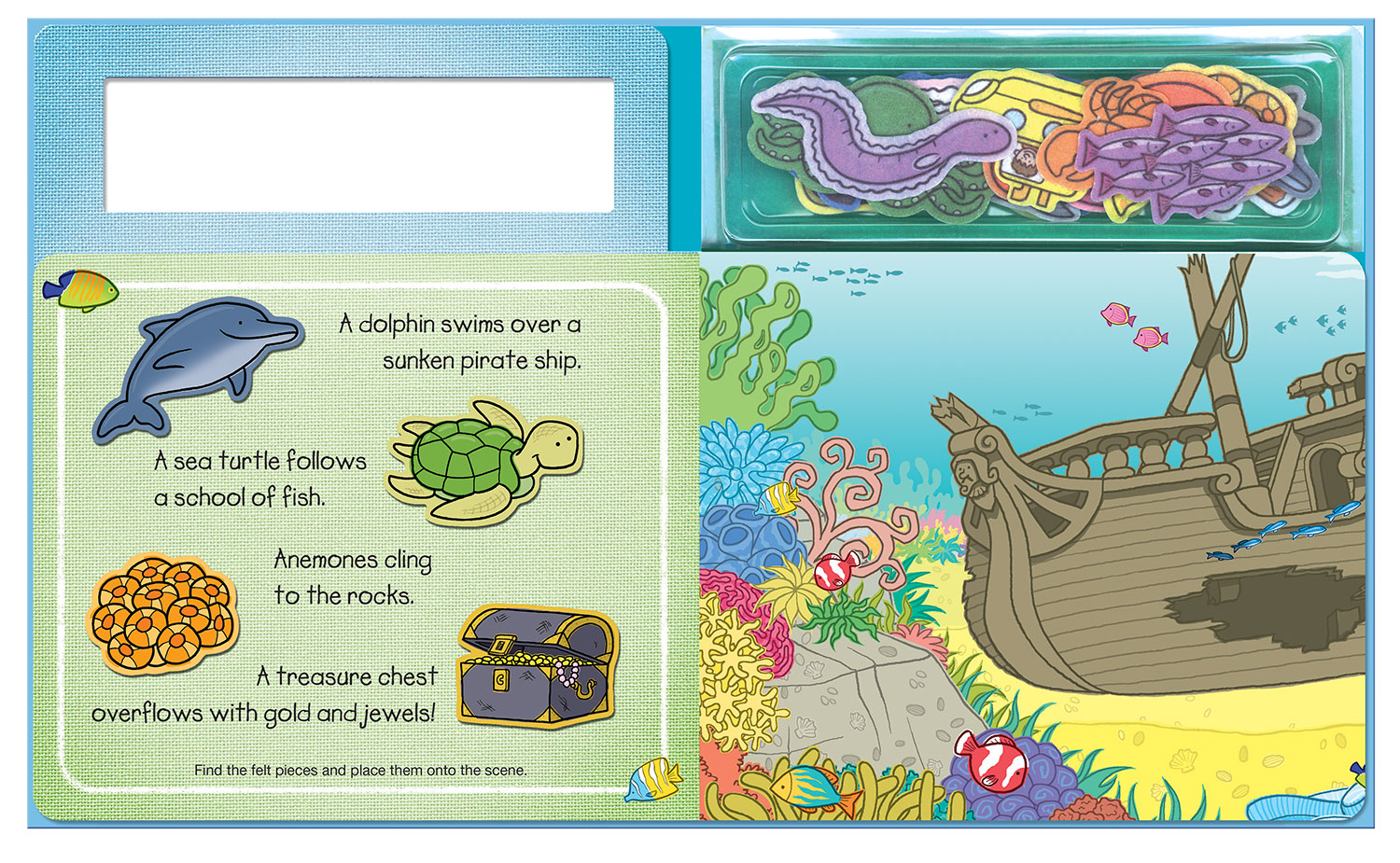 Sách tương tác sticker - Những sinh vật ở đại dương – Play felt ocean animals