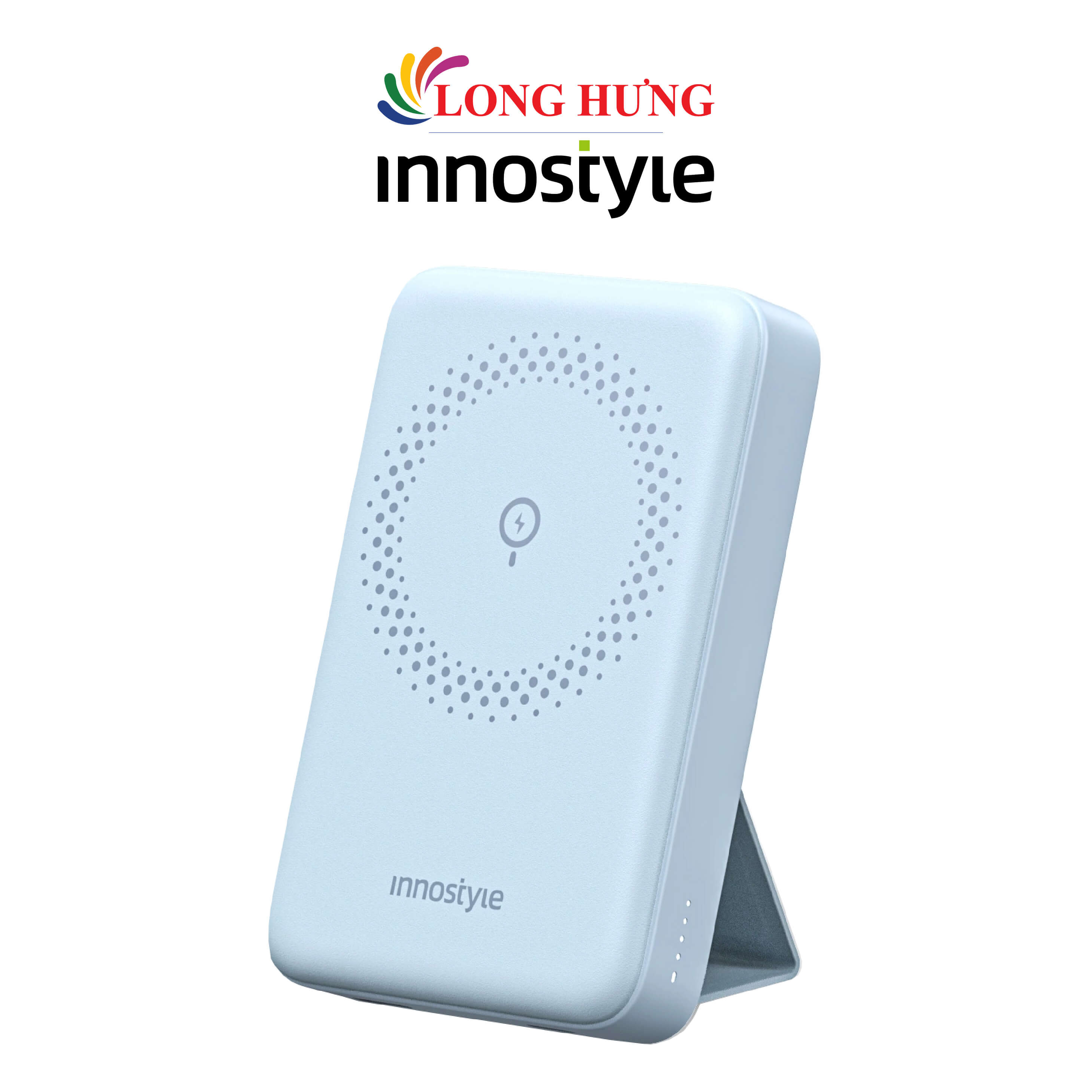 Sạc dự phòng không dây từ tính Innostyle PowerMag 2 in 1 10000 mAh 15W IS20PD - Hàng chính hãng