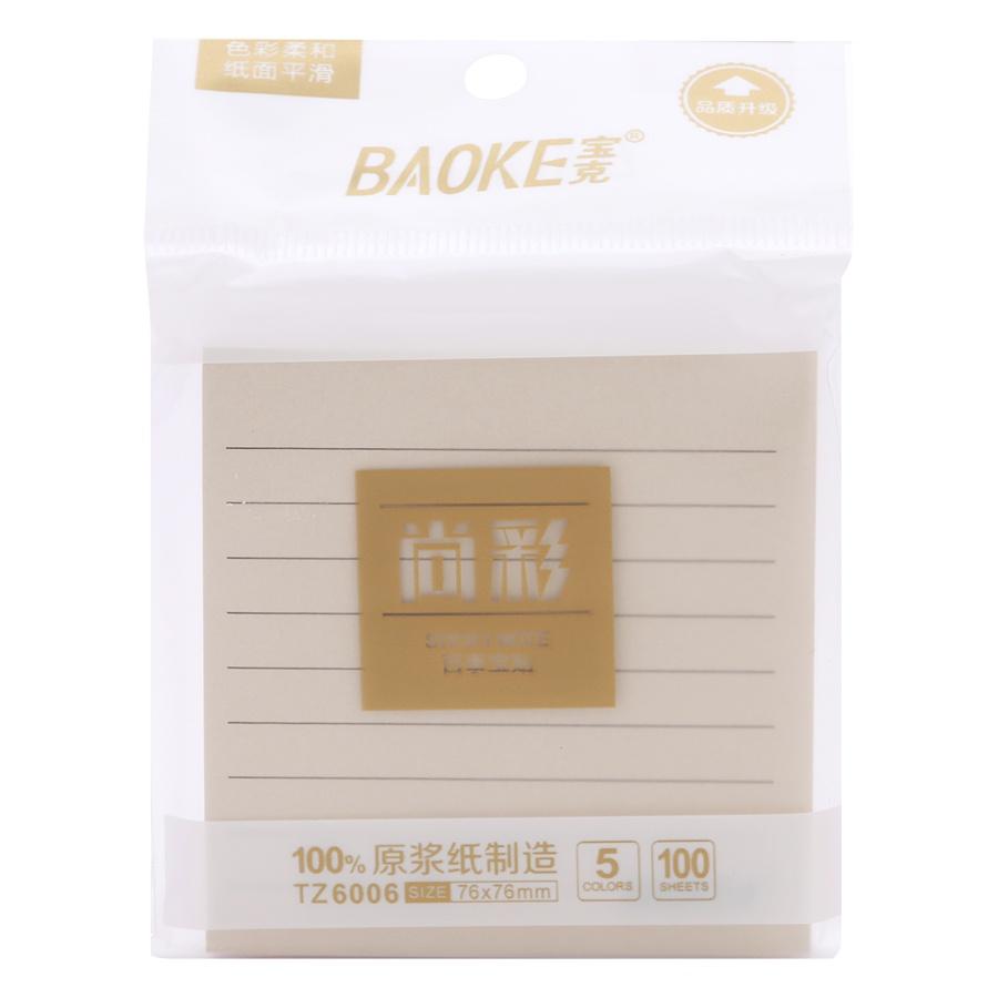 Giấy Ghi chú / Giấy Sticky Note có dòng kẻ Baoke TZ6006/TZ1010