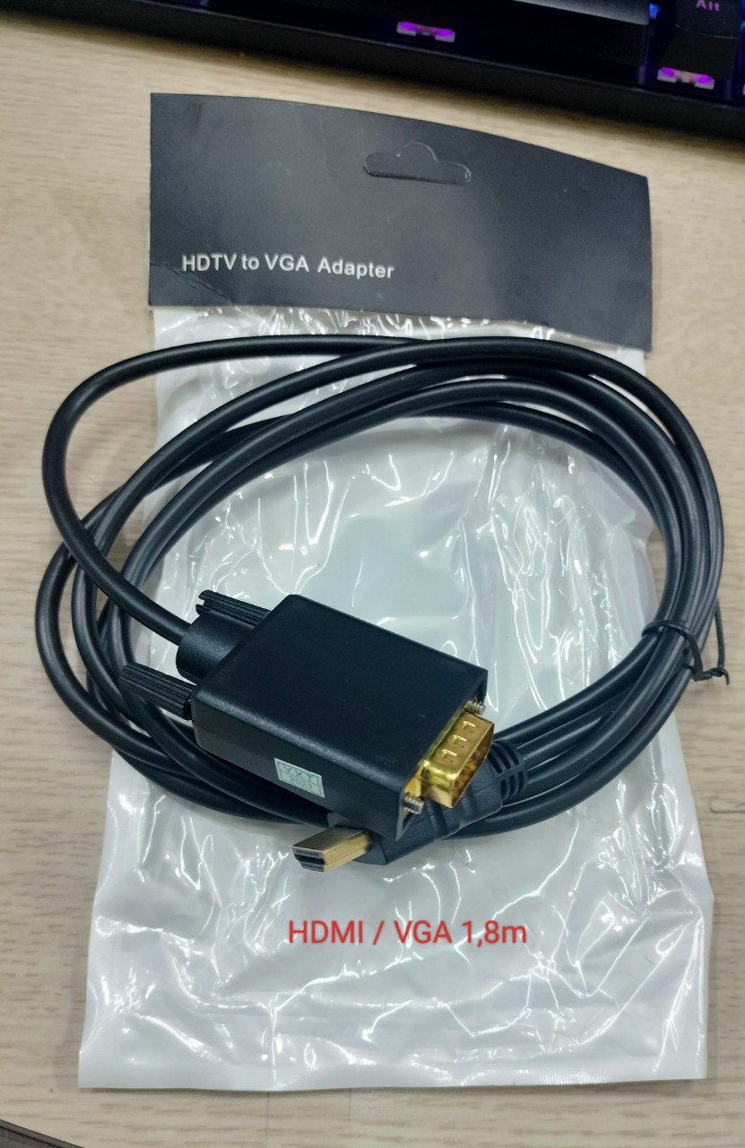 Dây cáp HDMI to VGA (màn hình cổng VGA) dài 1.8m