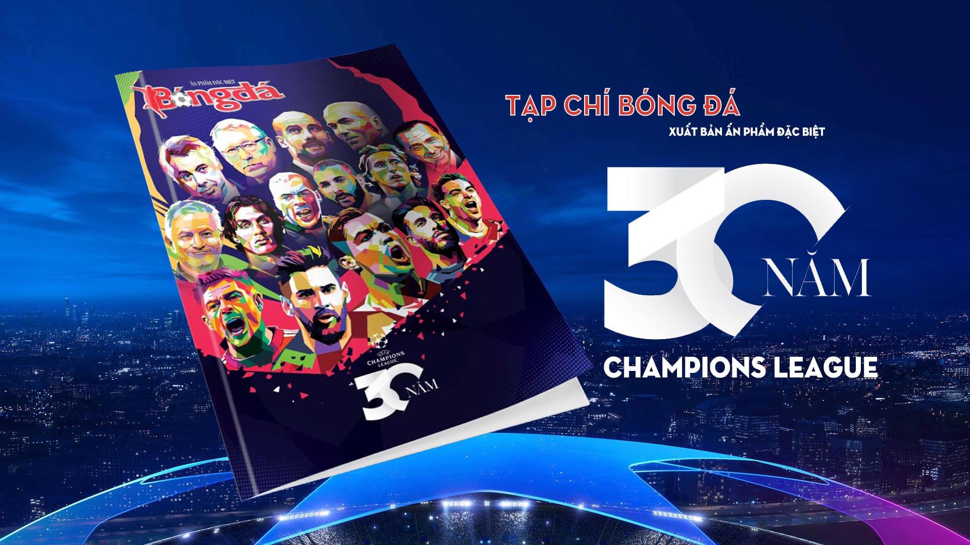 Ấn Phẩm 30 Năm Champion League - THBooks (Tặng kèm sổ tay Cúp C1)