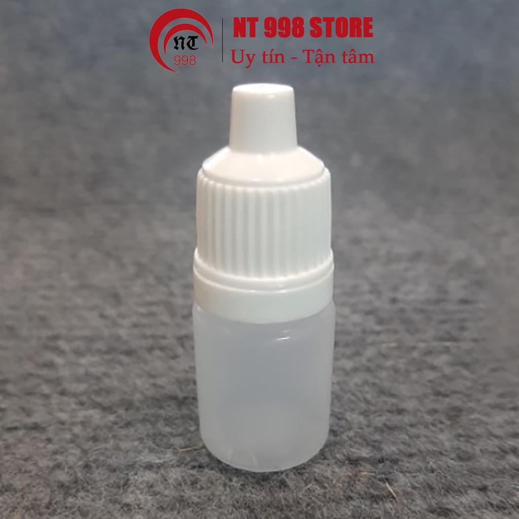 Lọ nhựa rỗng 5ml (combo 100 lọ) đựng nước nhỏ mắt bao gồm nắp có garanti , Chai nhựa 5ml triết dung dịch