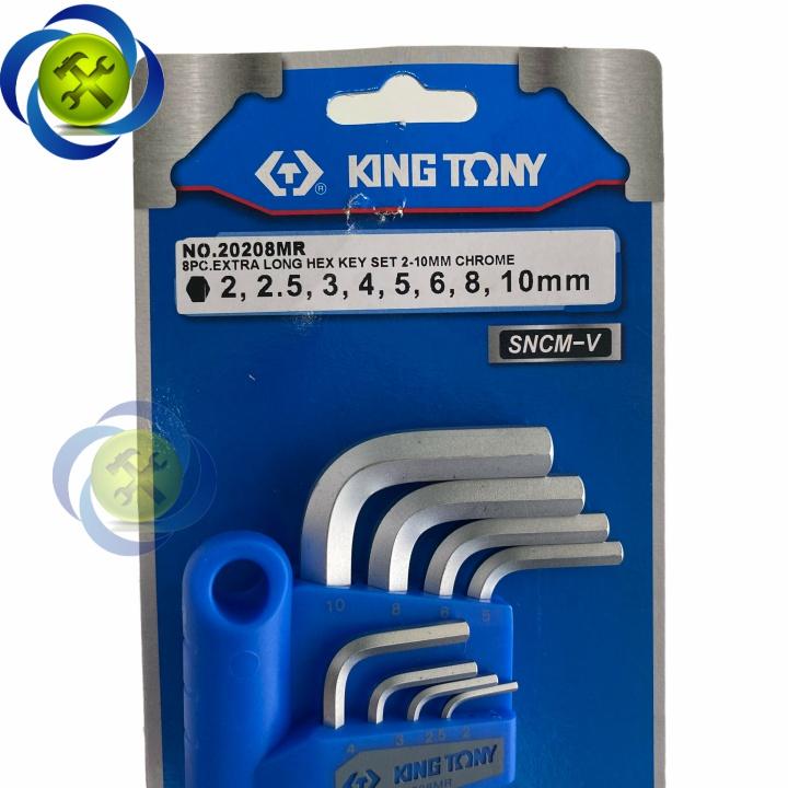 Bộ lục giác Kingtony 20208MR 8 cây (2 -10mm) hai đầu bằng