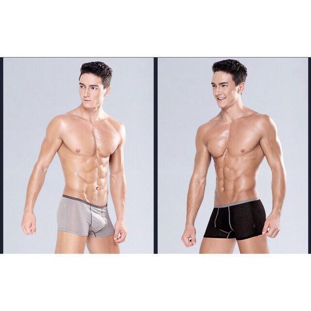 Hộp 4 sịp đùi MEN'S , quần lót boxer thông hơi cao cấp dành cho nam - SDNMEN