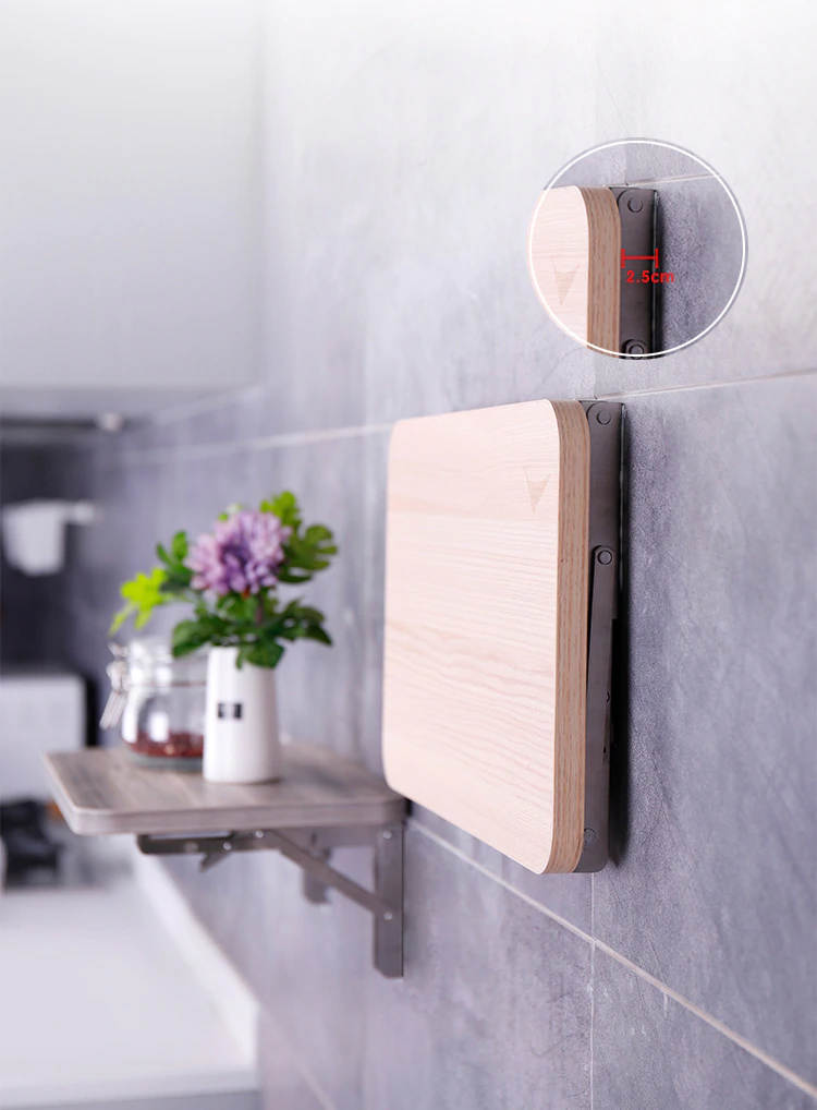 Bộ 2 giá đỡ Ke bàn gấp treo tường thông minh thép không gỉ - Dùng cho bàn học, bàn ăn, bàn làm việc, kệ trang trí – MH2011