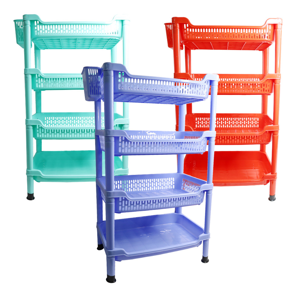 Kệ chén ly lớn 4 tầng 50 x 33 x 85 cm Chấn Thuận Thành úp chén bát, úp ly có kèm ống đũa - hàng Việt Nam chất lượng cao (KLT4T20) nhiều màu