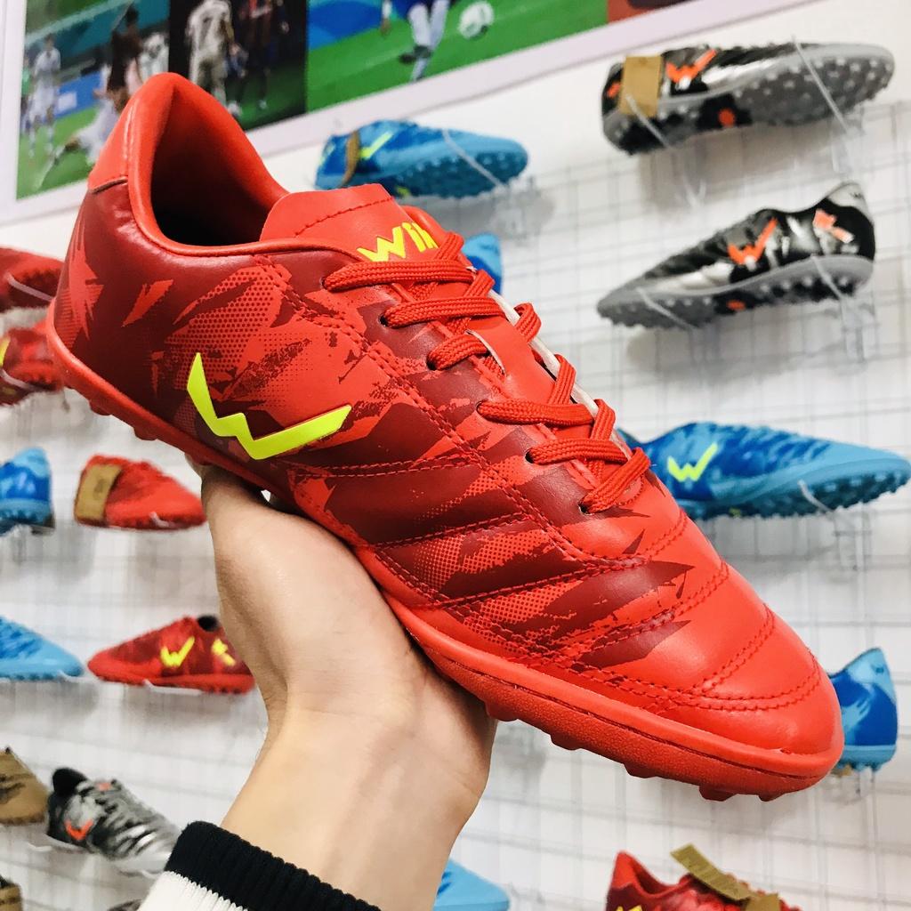 Mẫu giày bóng đá thể thao phủi chính hãng Wika Army Đỏ 2022