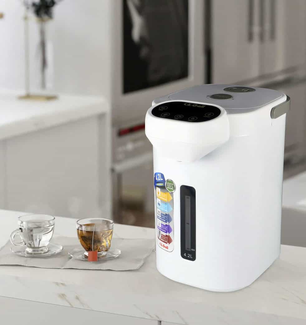 Bình Thuỷ Điện Gali GL-5042W Dung tích 4,2L nhỏ gọn, Thân bằng nhựa nguyên sinh cao cấp, lòng trong bằng Inox 304 dày chất lượng. Hàng chính hãng chất lượng cao bảo hành 24 tháng.