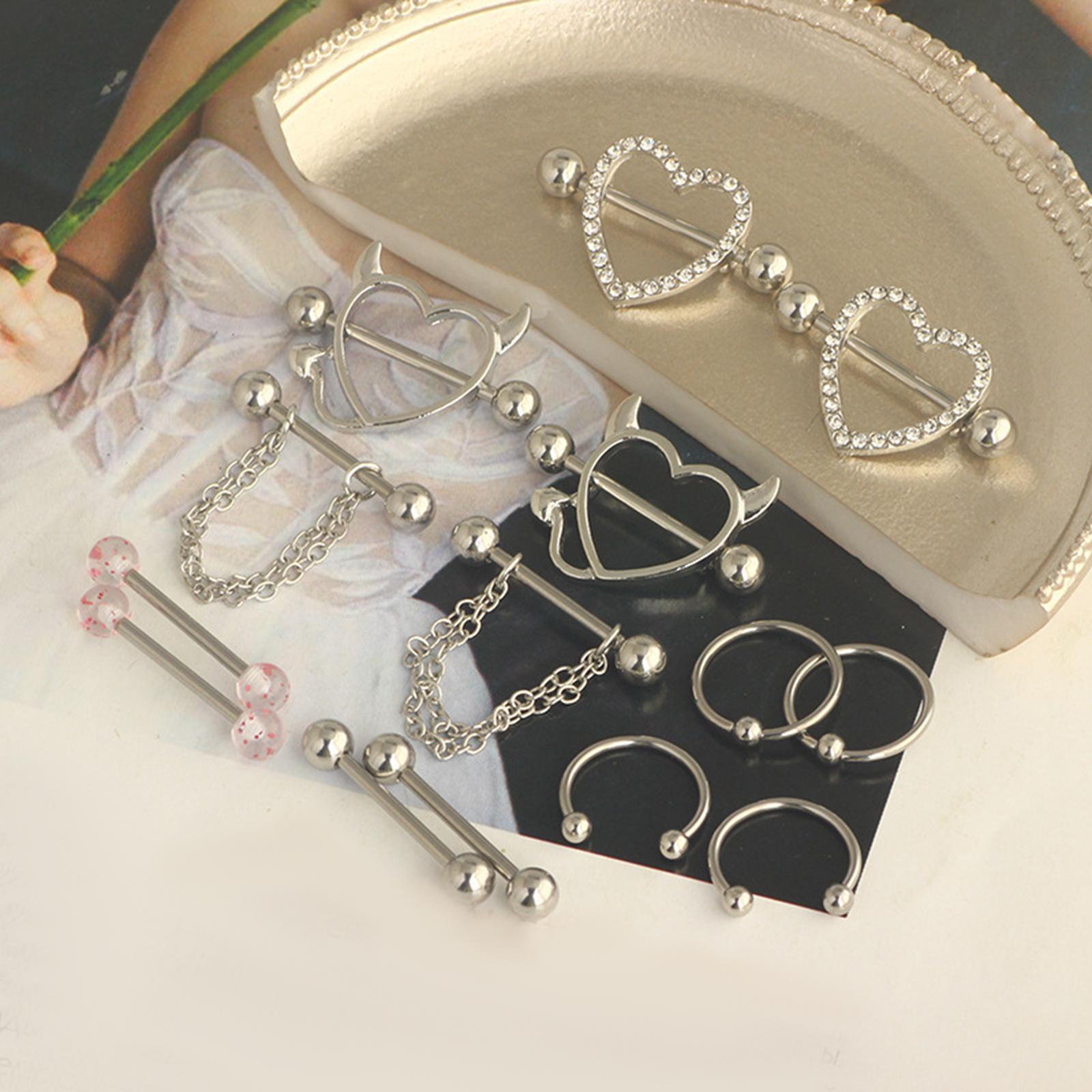 Jewelry Rings for Women Men Stainless Steel Piercing Body Jewelry